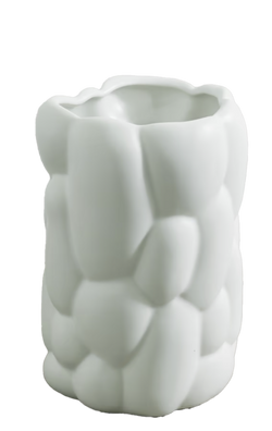 cloud large ceramic vase white