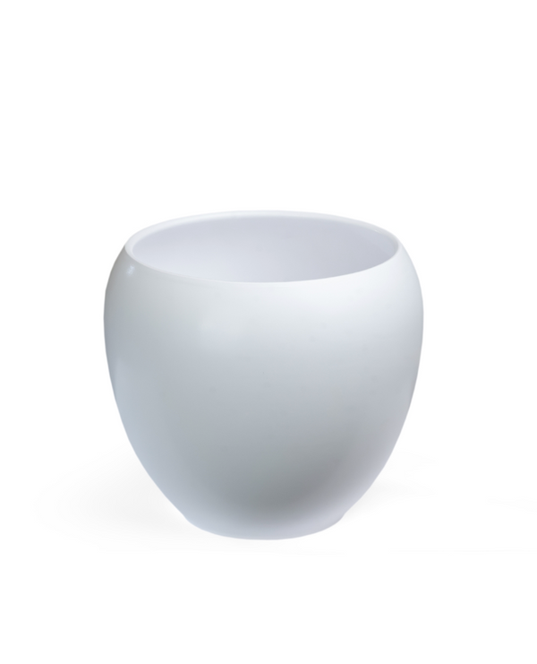 matt white vase