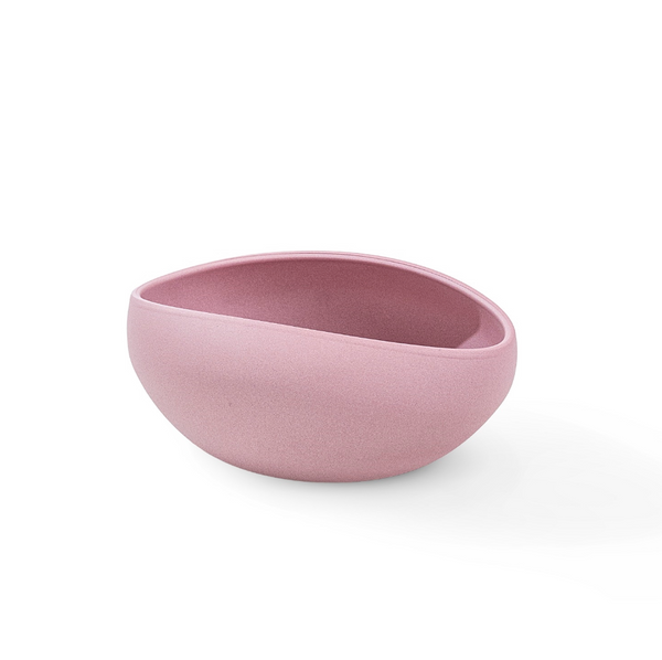 oval vase pink matt