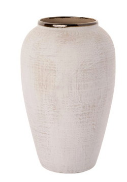 ivory terra vase