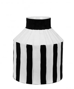 black and white strioed