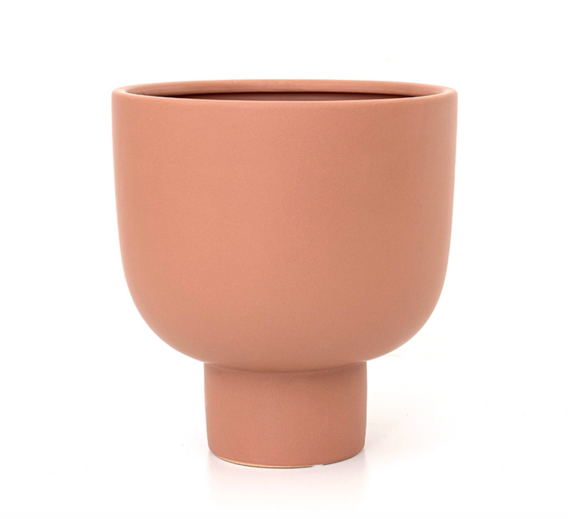blush pedestal vase