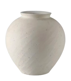 organic white vase