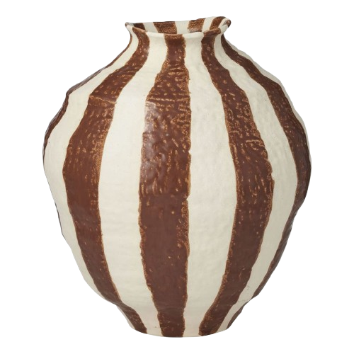tauop ceramic dark brown vase