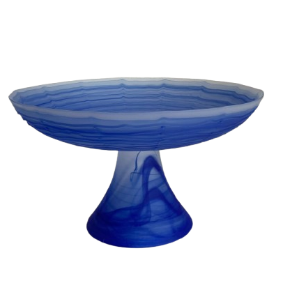 aqua blue glass vase