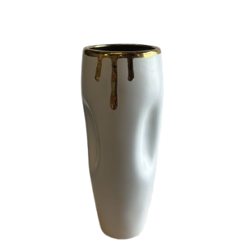 gold drip vase