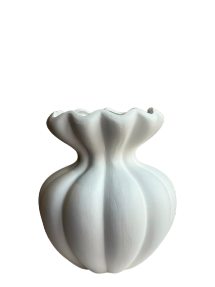 flower vase white | 21cm x 15cm