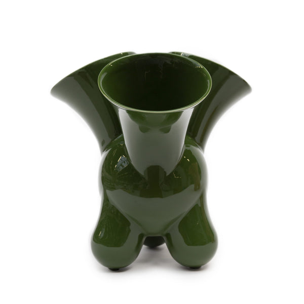 doodle vase green