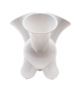 doodle vase white