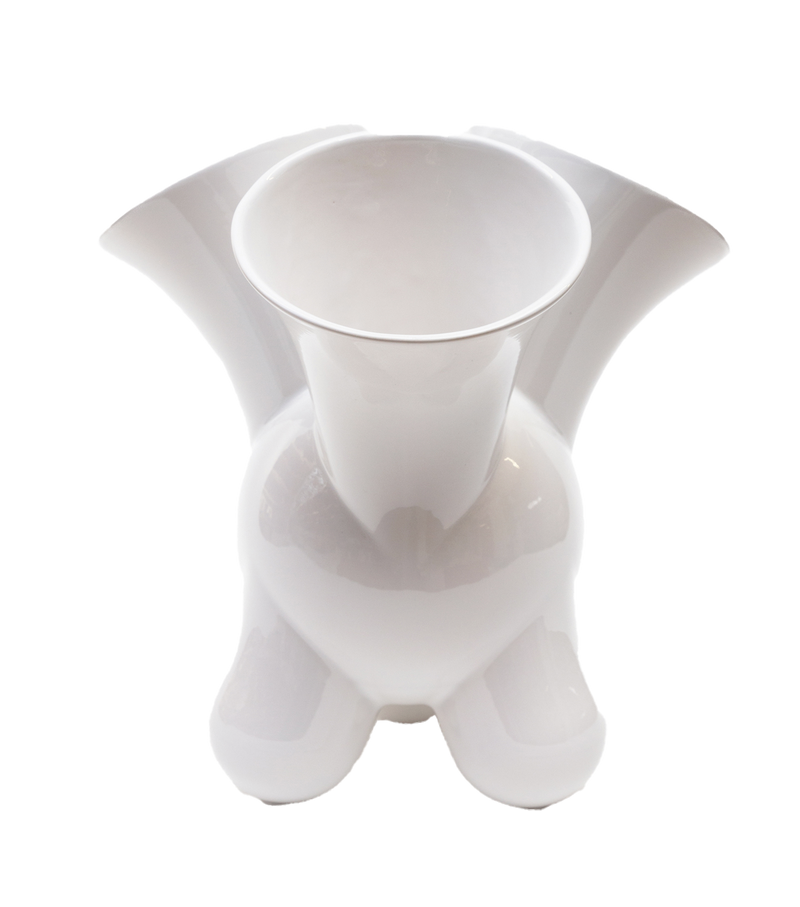 doodle vase white