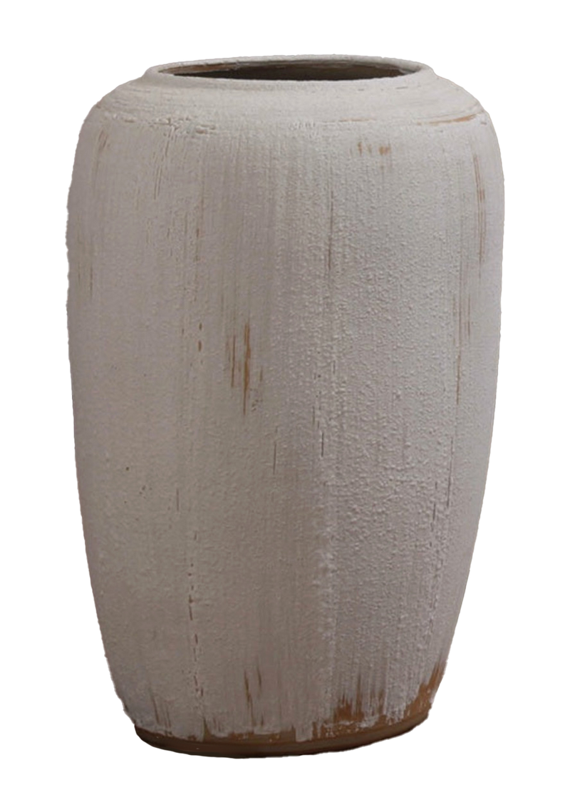 antique matt tall vase