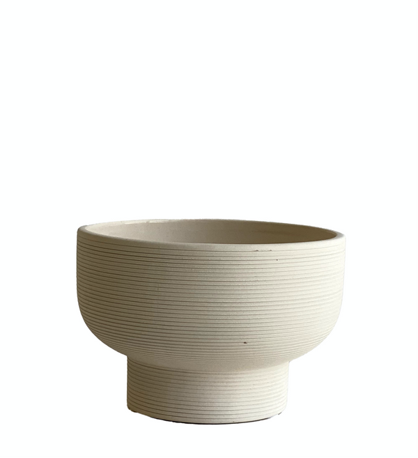 ribbed bowl vase medium