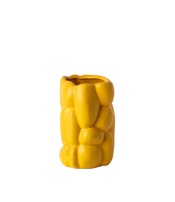 cloud large ceramic vase yellow