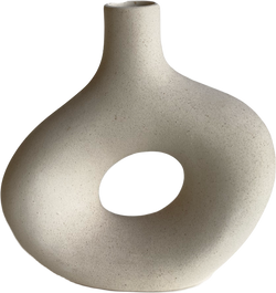 speckled oval vase
