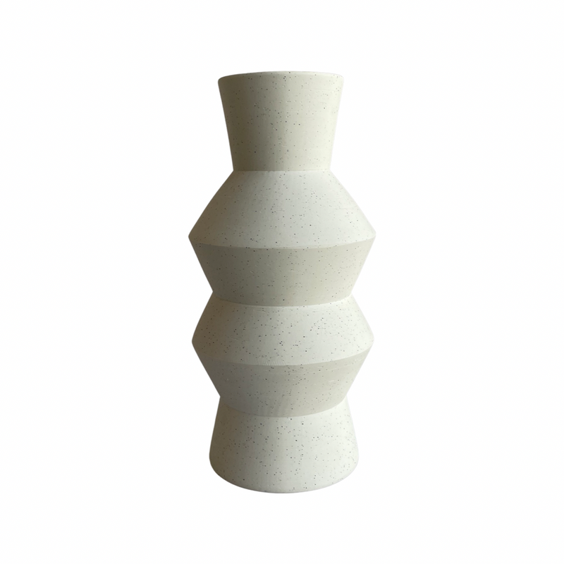 speckled angular vase medium
